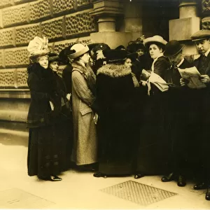 Suffragette trial of Emmeline Pankhurst