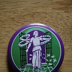 Suffragette W. S. P. U Badge Sylvia Pankhurst