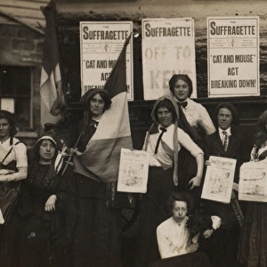 Suffragette W. S. P. U Holiday Campaign Kent