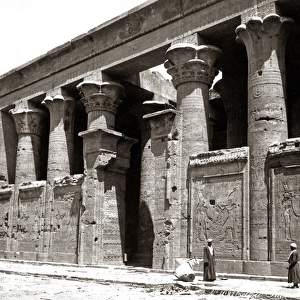 Temple at Edfou, Egypt, circa 1880s