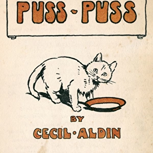 Title page design by Cecil Aldin, Puss Puss