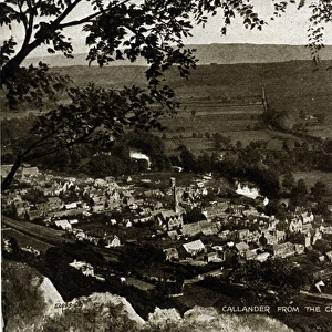 The Town from The Crags, Callander, Perthshire