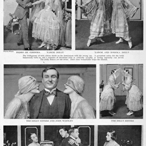 Several views of The Dolly Sisters in His Bridal Night, 1916, New York Date: 1916