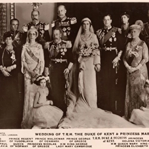 Wedding - George, Duke of Kent and Princess Marina of Greece