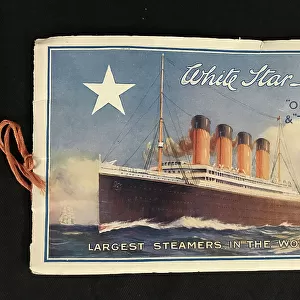 White Star Line, Olympic and Titanic, booklet cover