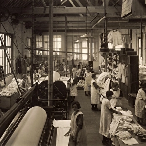 Women working in a laundry