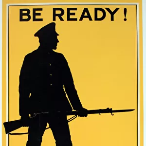 WWI Poster, Be Ready! Join Now
