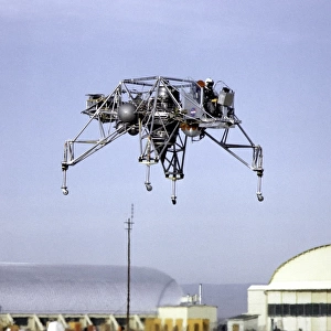 Lunar Landing Research Vehicle in Flight