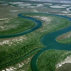 Aerial - Cape York Peninsula - Nassau & Scrutton Rivers - Queensland - Australia JPF50105