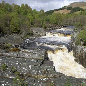 Blackwater Falls at Blackwater River near Garve, Ross and Cromarty Scotland