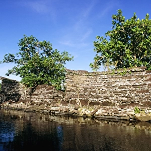 Nan Douwas, largest of the ruins Nan Madol (c. 1200 AD) Pohnpei, Micronesia JLR04173