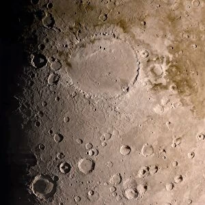 Schiaparelli crater, Mars, artwork