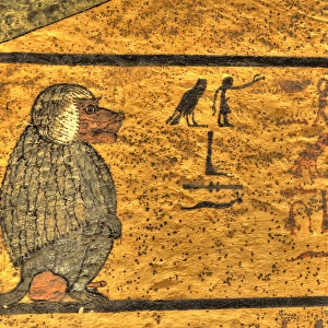 Baboon, West Wall Mural, Tomb of Tutankhamun, KV62, Valley of the Kings