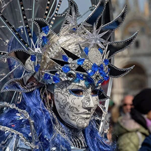 Carnival mask, Venice, Veneto, Italy, Europe