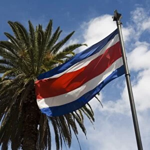 Costa Rican Flag, San Jose, Costa Rica
