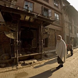 Early morning in the backstreets of Patan