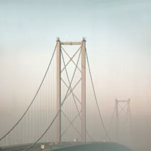Forth Road Bridge crossing the Firth of Forth between Queensferry and Inverkeithing