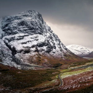 Glencoe in winter, Highland Region, Scotland, United Kingdom, Europe
