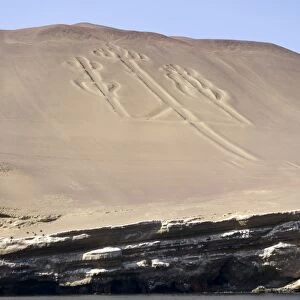 Hieroglyphs, Ballestos Islands, Peru, South America