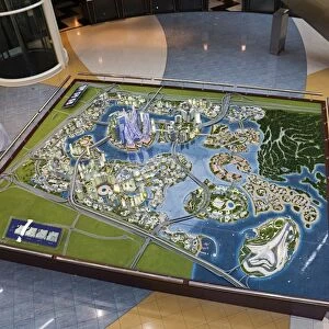 Model of The Lagoons, Dubai, United Arab Emirates, Middle East