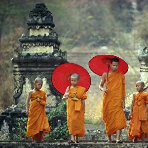 Novice Buddhist monks