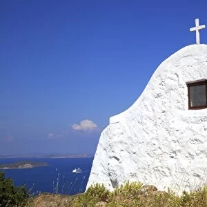 Small church, Patmos, Dodecanese, Greek Islands, Greece, Europe