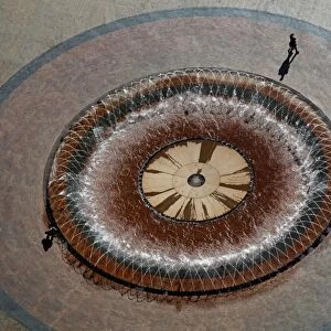 Circular fountain in Boston, Massachusetts, America