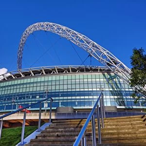 The Lattice Arch of Wembley Stadium, London, England