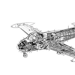 BAC Jet Provost T3 Cutaway Drawing