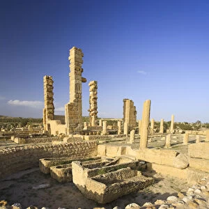 Africa, Tunisia, Sbeitla (Sufetula), Roman Ruins, old church ruins