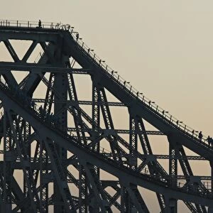 Australia, Queensland, Brisbane, Story Bridge with Bridgewalkers