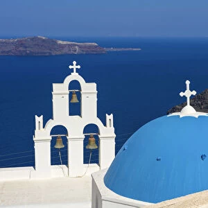 Church in Firostefani, Santorini, Cyclades, Greece