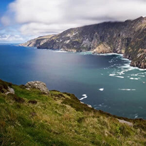 Clouds rushing over Slieve League, Ulster, Donegal, Ireland, Northern Europe