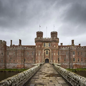 Herstmonceux castle, Herstmonceux, East Sussex, England, UK