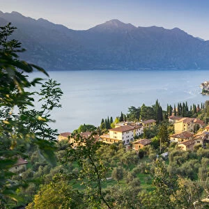 Italy. Veneto. Verona district. Lake Garda. Malcesine. Scaligero castle