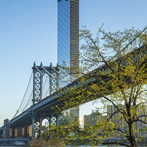 Manhattan Bridge from Brooklyn, New York City, USA