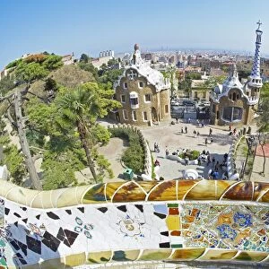 Park Guell, Barcelona, Catalonia, Spain, Europe