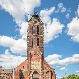 St. Marienkirchturm, Wismar, Mecklenburg-West Pomerania, Baltic Sea, North Germany, Germany