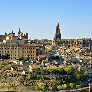 Toledo in the evening, a Unesco World Heritage Site. Castilla la Mancha, Spain