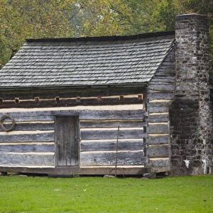USA, Tennessee, Limestone, Davy Crockett Birthplace State Park, cabin of Davy Crockett, b