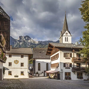 Village center of Leogang, Salzburger Land, Austria