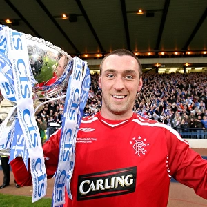 Rangers Football Club: Allan McGregor's Triumphant Moment with the CIS Insurance Cup after Rangers Victory over Dundee United (2008)