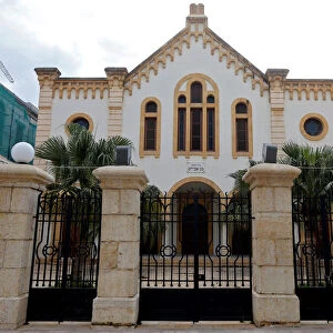 The facade of Maghen Abraham, Beiruts synagogue, in downtown Beirut