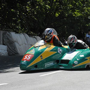Darryl Rayner & Mark Patterson (Shelbourne Honda) 2009 Sidecar TT