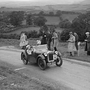 Austin Seven Nippy 1935, South Wales Automobile Club, Welsh Rally 1937. Driver is D