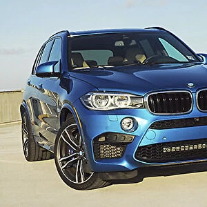 BMW X5M, 2015, Blue, metallic
