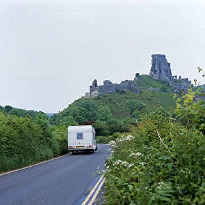 Caravan at Corfe Castle Dorset