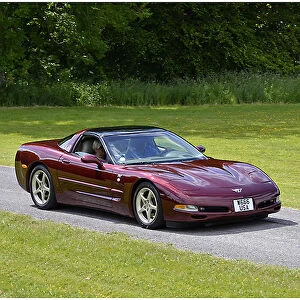 Chevrolet Corvette, 2000, Red, dark