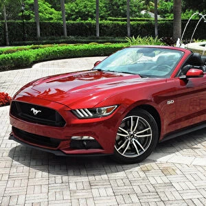 Ford Mustang GT Convertible 2015 Red metallic