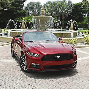 Ford Mustang GT Convertible, 2015, Red, metallic